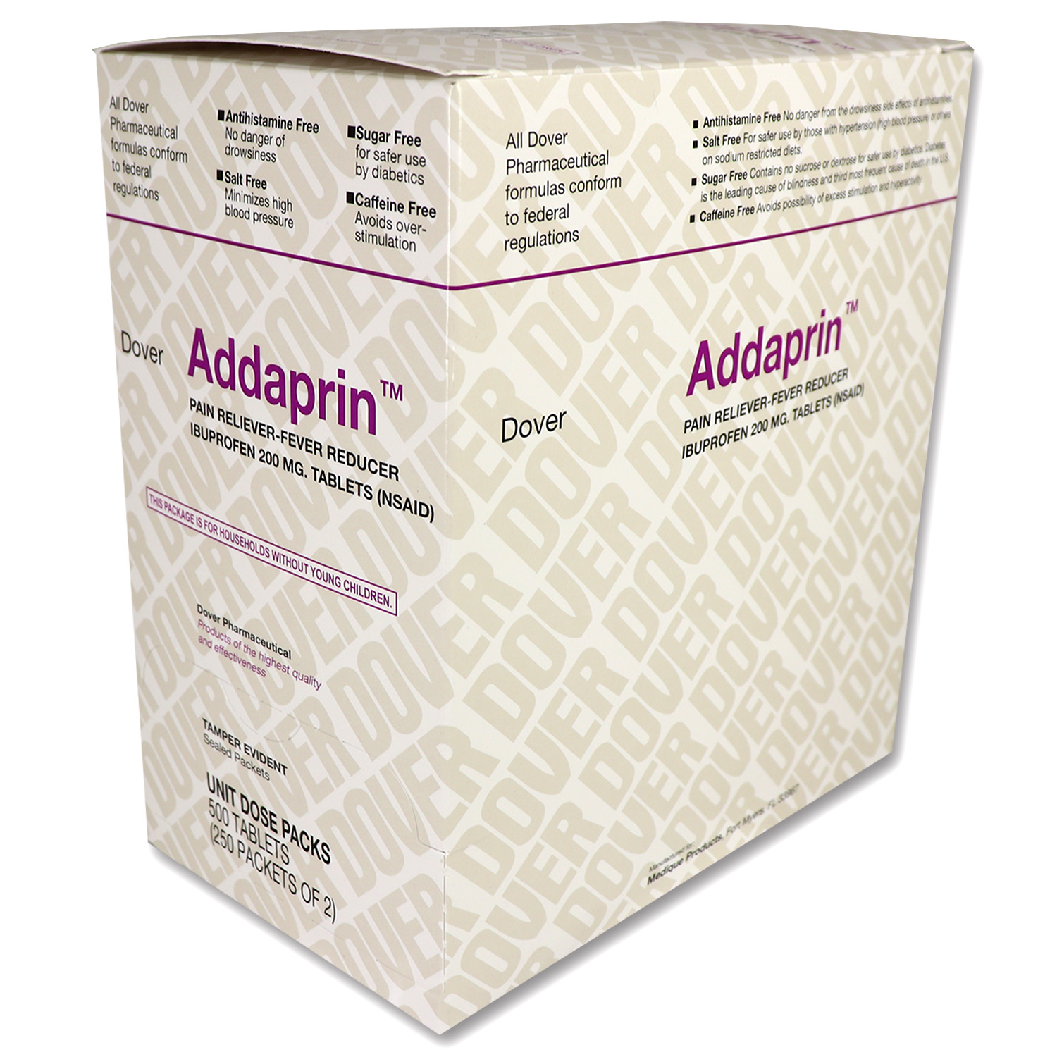 Addaprin - Ibuprofen 200mg, 500/box - Image 2