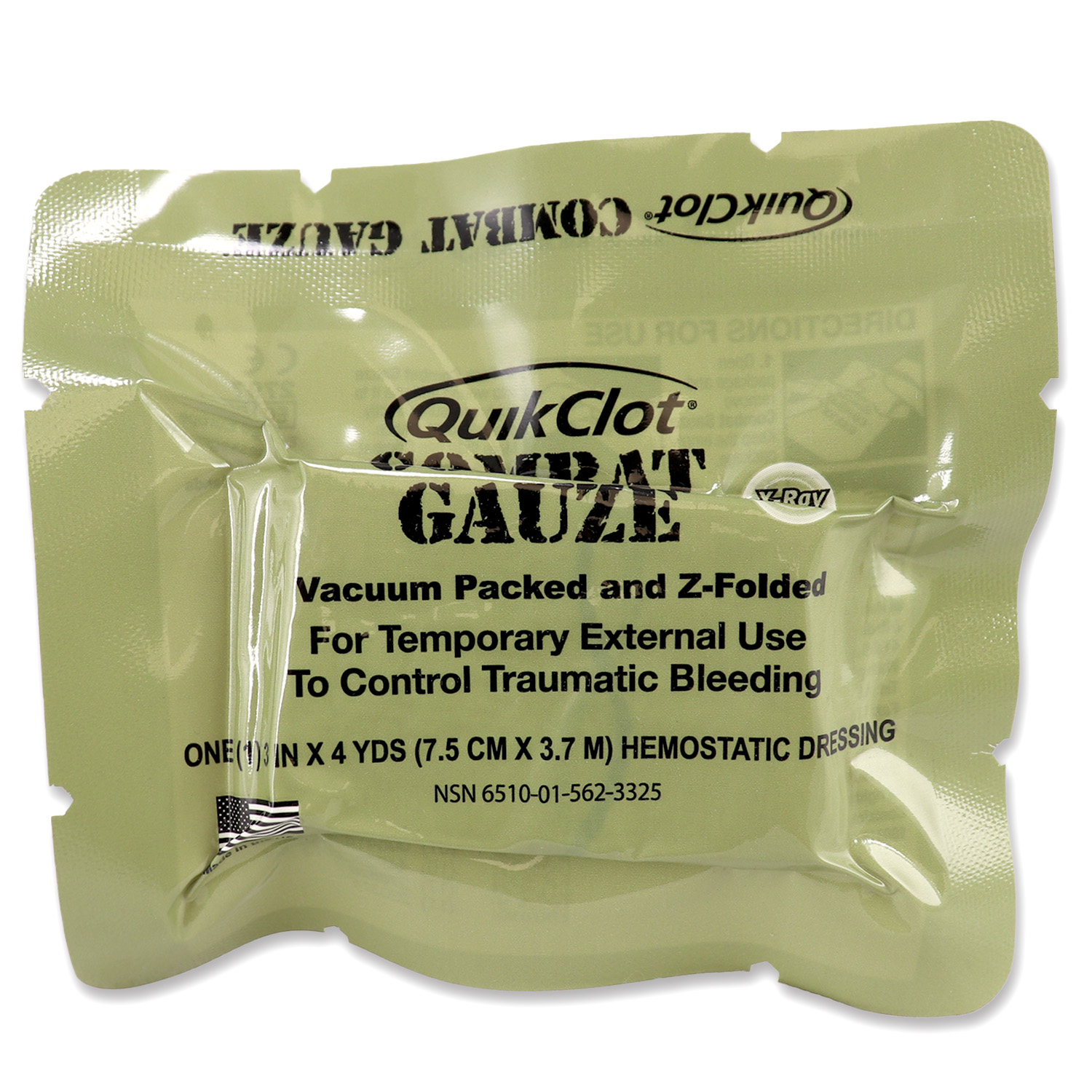 QuikClot Combat Gauze, Z-Fold, Military - Image 3