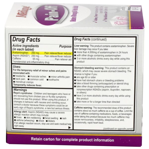 Pain-Off Extra-Strength Pain Relief, 100/Box - Image 3