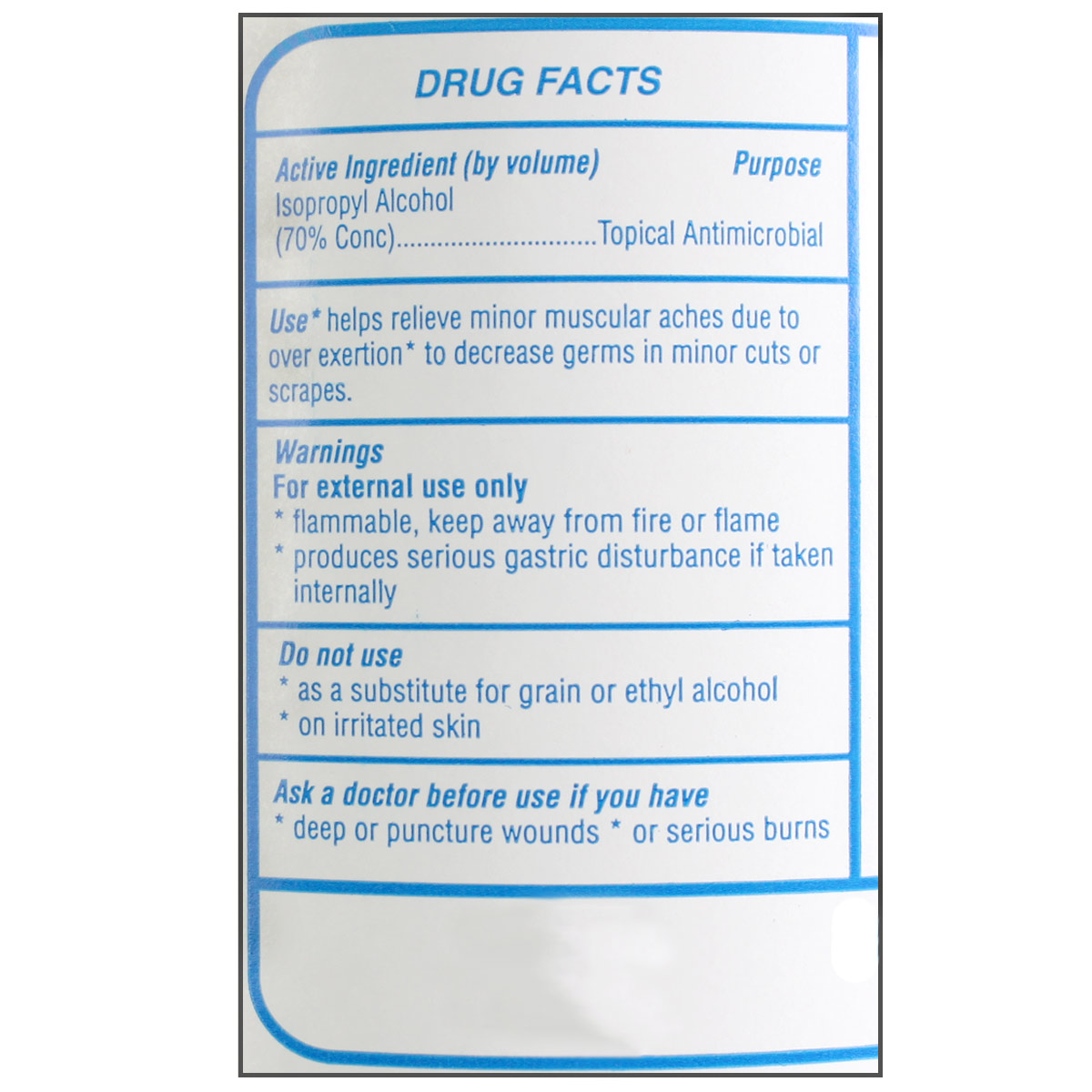 Isopropyl Alcohol, 70%, 32 oz. - 1 Each - Image 2