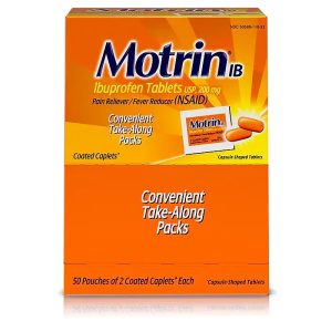 Motrin IB, 2 per pack - 100 per box